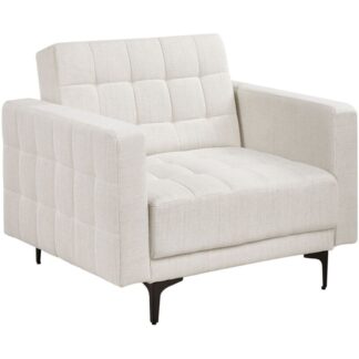 Armchair ABERDEEN Fabric Off-White