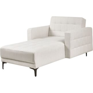 Chaise Longue ABERDEEN Fabric Off-White