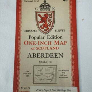 Os Scotland One-inch Maps: #45 Aberdeen, #51 Stonehaven And Brechin, #58 Arbroath & Montrose
